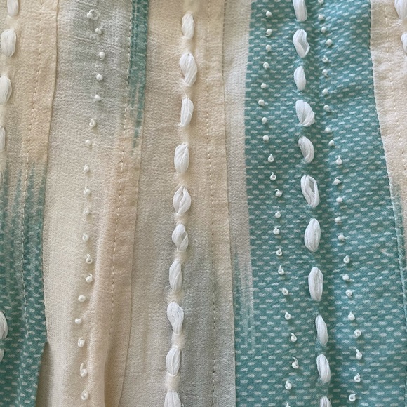 Full Anthropologie skirt gold/Sage green/cream - Picture 3 of 4